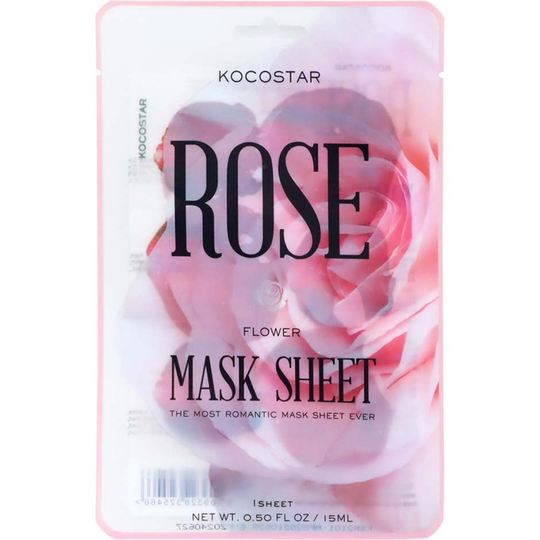 Flower Mask Sheet Rose (6 flowers), 24 g Kocostar Kasvonaamio