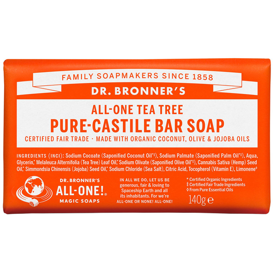 Magic Soaps All-One Hemp Tea Tree, 140 g Dr. Bronner's Suihkugeelit