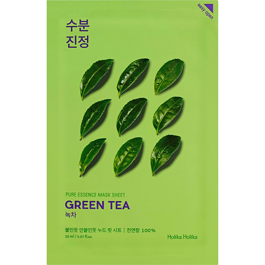 Holika Holika Pure Essence Mask Sheet - Green Tea, Holika Holika Kasvonaamio