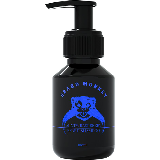 Minty & Raspberry Beard Shampoo, 100 ml Beard Monkey Partashampoo ja partahoitoaine
