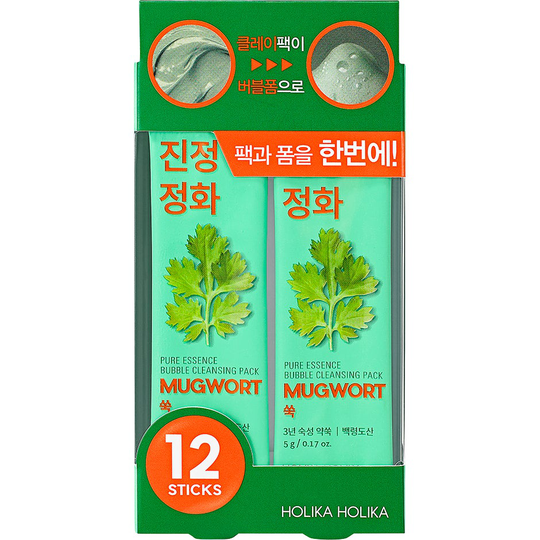 Pure Essence Mugwort Bubble Cleansing Pack, Holika Holika Kasvonaamio