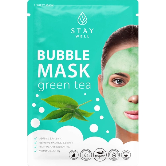 Deep Cleansing Bubble Mask Green Tea, Stay Well Kasvonaamio
