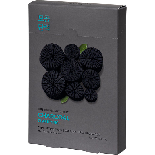 Pure Essence Mask Sheet Pack Charcoal, Holika Holika Kasvonaamio