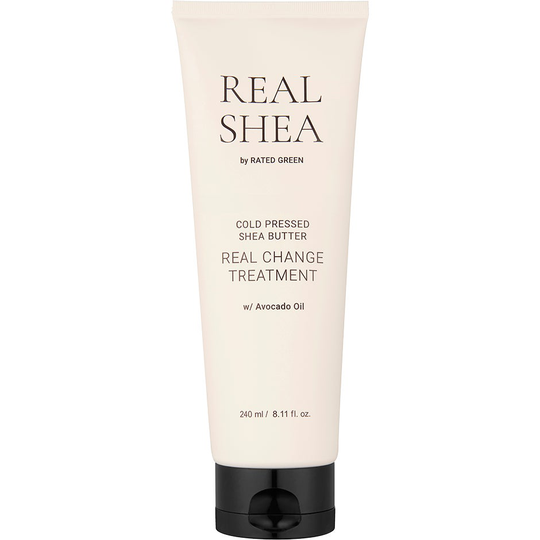 Cold Pressed Shea Butter Real Change Treatment, 240 ml Rated Green Hiuksiinjätettävät hoitoaineet