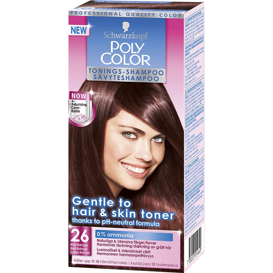 Schwarzkopf Poly Color Toning Shampoo, 26 - Dark Mahogany, Schwarzkopf Hiussävytteet