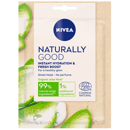 Naturally Good Aloe Vera Sheet Mask, 1 pcs Nivea Kasvonaamio