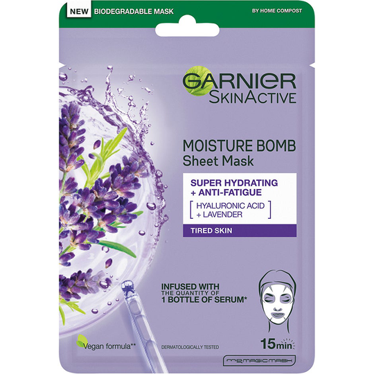 Skin Active Moisture Bomb Tissue Mask, Garnier Kasvonaamio