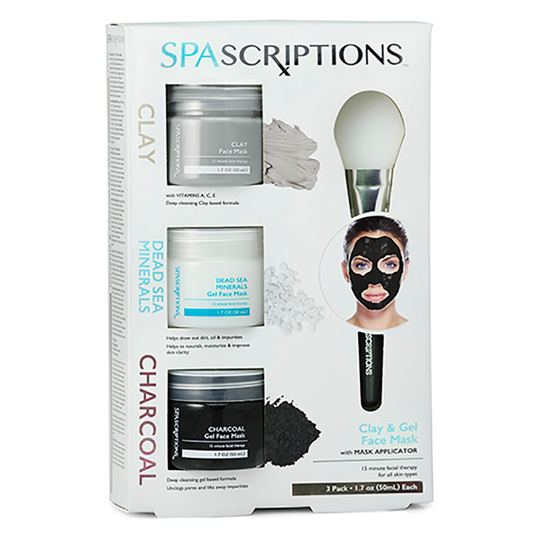 Dead Sea, Charcoal & Clay Masks, 150 ml Spascriptions Kasvonaamio