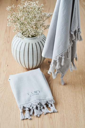 Luin Living Organic Käsipyyhe 50x70cm Pearl Grey