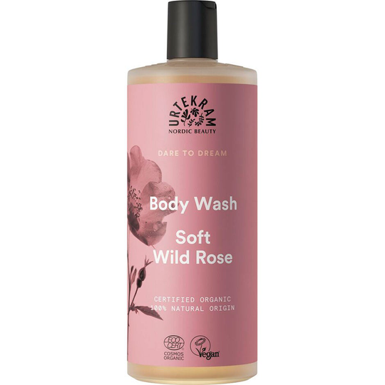 Soft Wild Rose Body Wash, 500 ml Urtekram Suihkugeelit