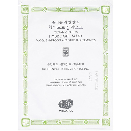 Whamisa Organic Fruits & Tomato Hydrogel Mask, 33 g Whamisa Skincare Kasvonaamio