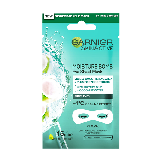 Skin Active Eye Tissue Mask Coconut, Garnier Kasvonaamio