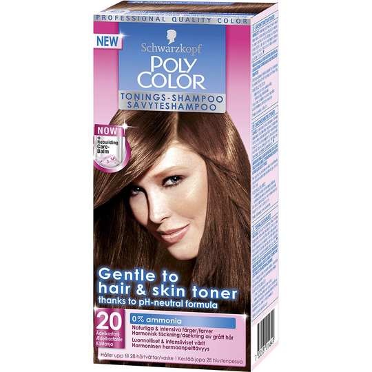 Schwarzkopf Poly Color Hair Toning Shampoo, 20 - Chestnut, Schwarzkopf Hiussävytteet