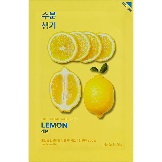 Holika Holika Pure Essence Mask Sheet - Lemon, Holika Holika Kasvonaamio