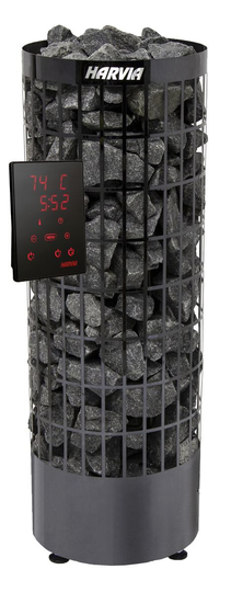 Sähkökiuas Harvia Cilindro Xenio PC70XE Black Steel, 7kW, 6-10m³, erillinen ohjaus